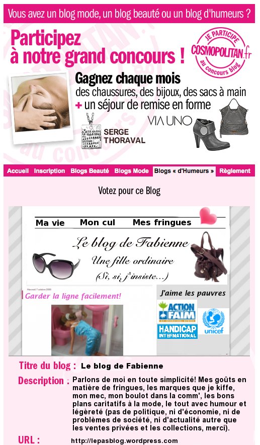 Concours cosmo: camouflaaaaage!